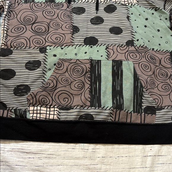 Disney The Nightmare Before Christmas Patchwork Hoodie sz 2X - Picture 6 of 9